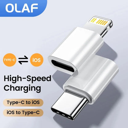 USB C To Lightning Adapter For iOS Male to Type C Female Converter for iPhone