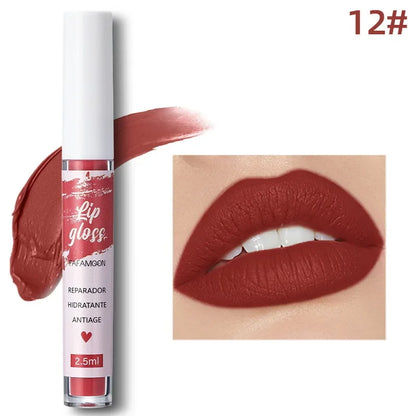 Rose Red Matte Liquid Lipstick Makeup