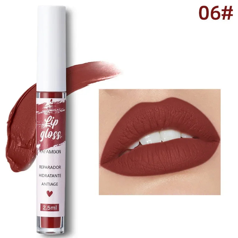 Rose Red Matte Liquid Lipstick Makeup