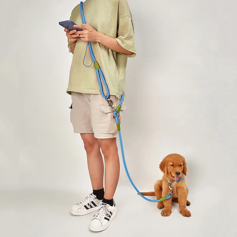 Reflective Nylon Leashes Pet Dogs Chain