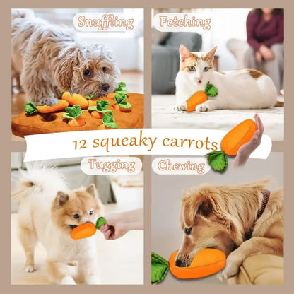 Carrot Snuffle Mat for Dogs Cats