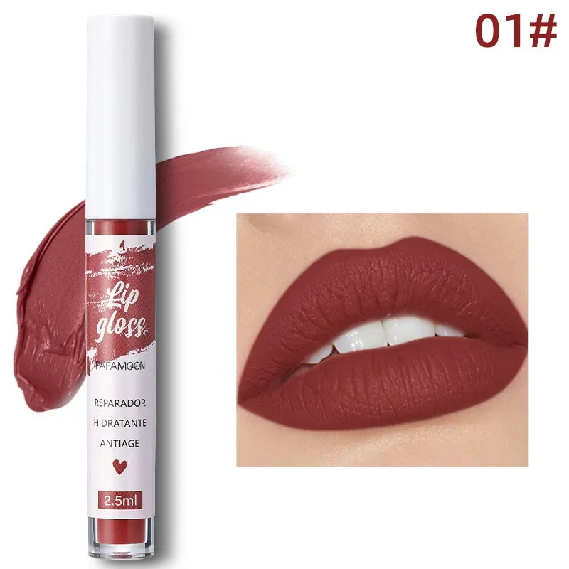 Rose Red Matte Liquid Lipstick Makeup